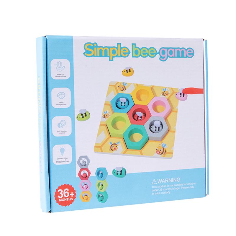 Montessori Bee Bead Toys - Hand-Eye Coordination & Brain Development Aid