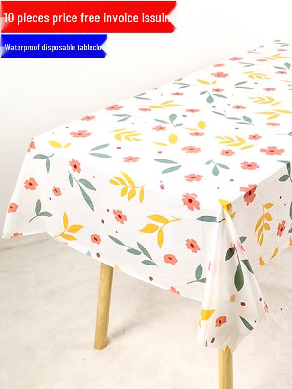 ZISIZ Disposable Rectangular Forest Waterproof Tablecloth