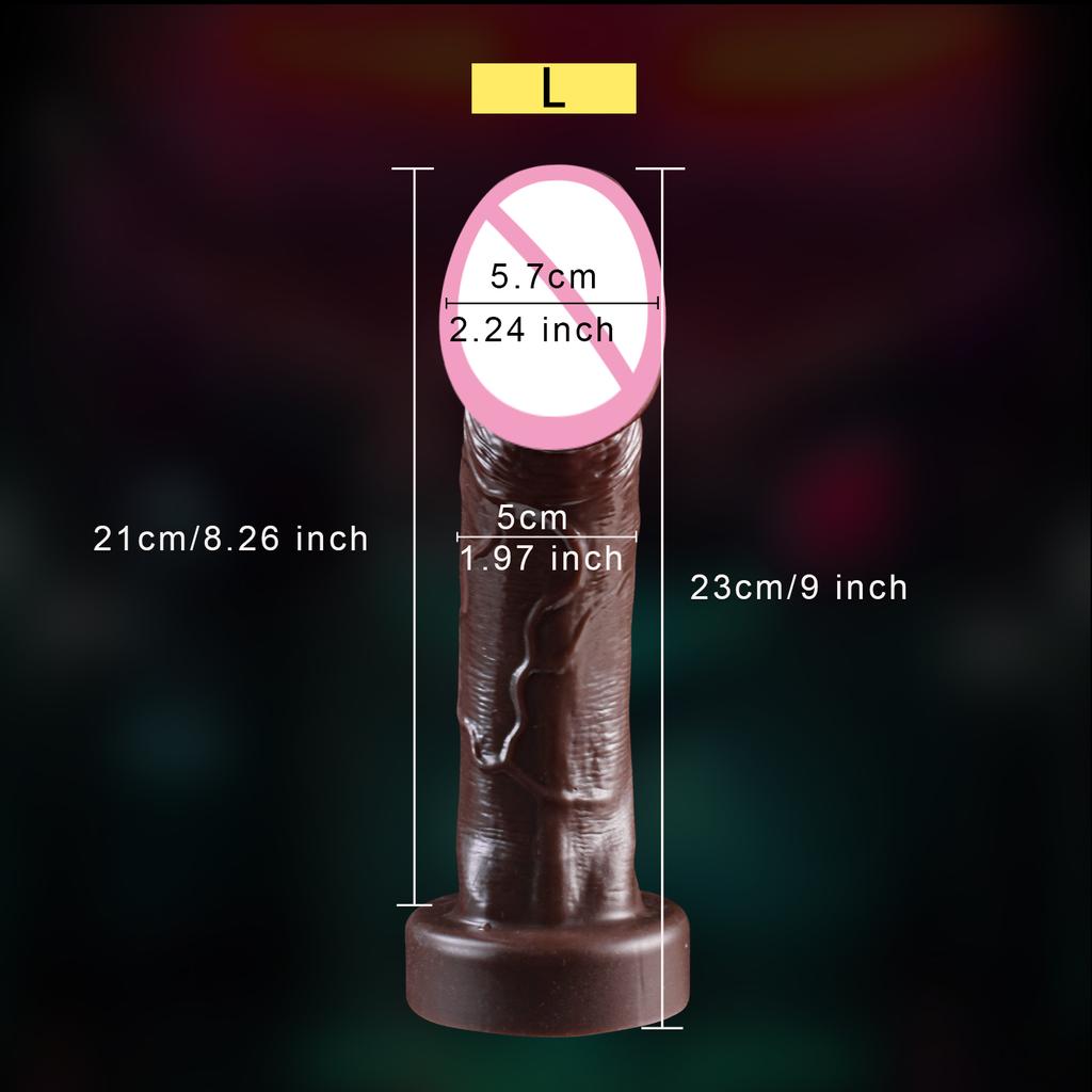 Big Glans Dildo Realistic Penis Soft Silicone Vagina Orgasm Anal With Huge Suction Cup Adults Toys Sex Toys For Women Man 18+