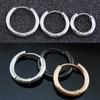 2 adet Punk Küçük Daire Yuvarlak kulak klipsi Helix Hoop Küpe Kadın Erkek Burun Halkaları Tragus Septum Piercing göbek takısı 10g