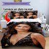 Personalizza Foto Personalizza il tuo set di biancheria da letto con foto Copripiumino Traspirante con Federe Decorazione per la Casa Regalo di Compleanno