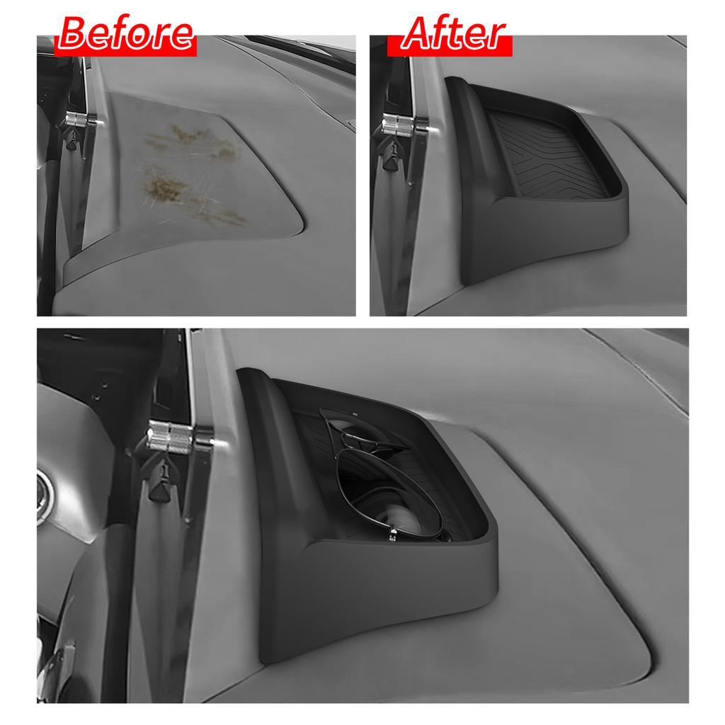 for Honda Pilot 2025-2025 Center Console Storage Box Tray Organizer Car Interior Accessories Tidying Black