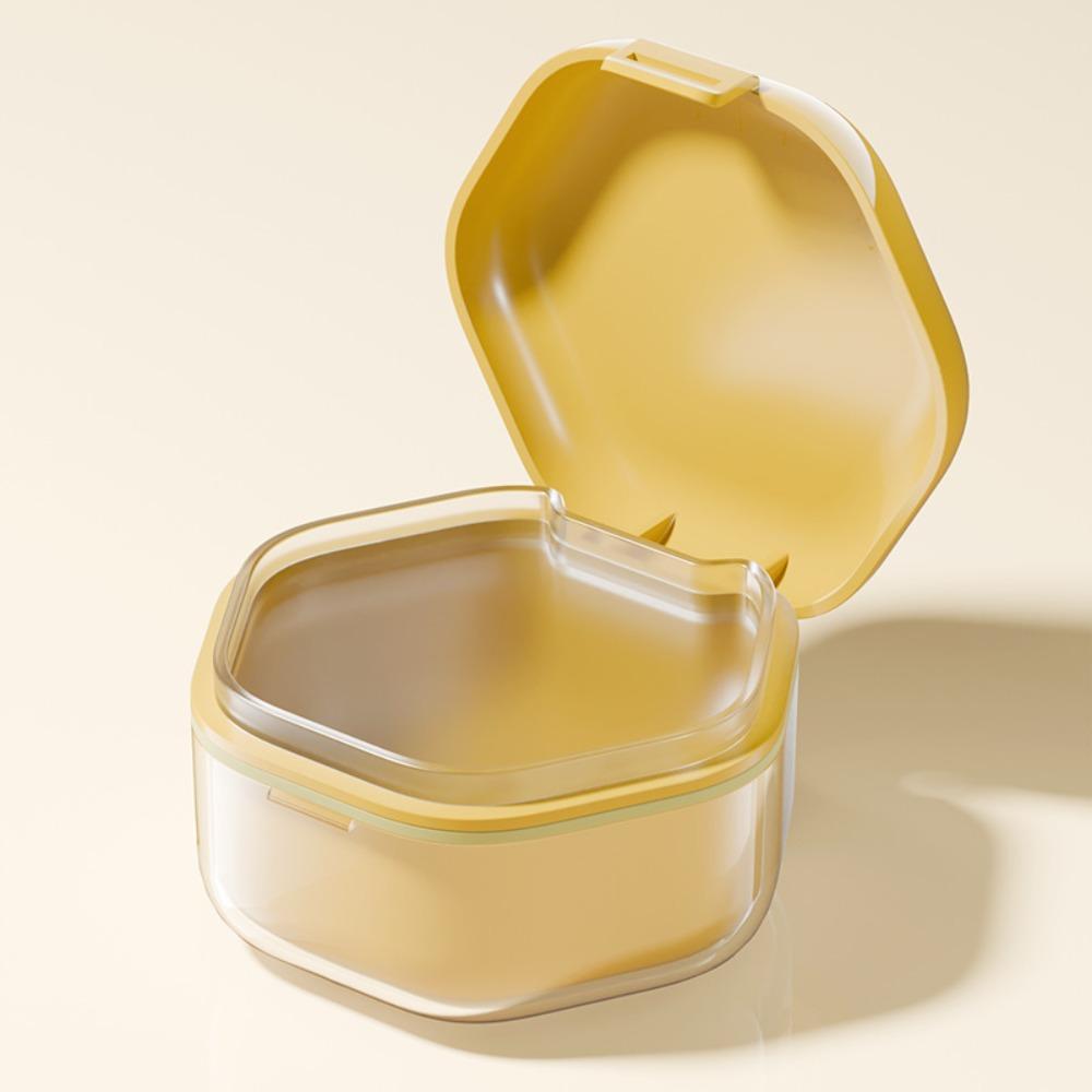 Denture Cleaning Orthodontic Retainer Case Invisible Denture Cleaner Box Teeth Brace