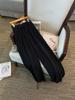 Spring Rhinestone Cuffed Loose Fit Plus Size Straight Leg Pants (300 Jin)