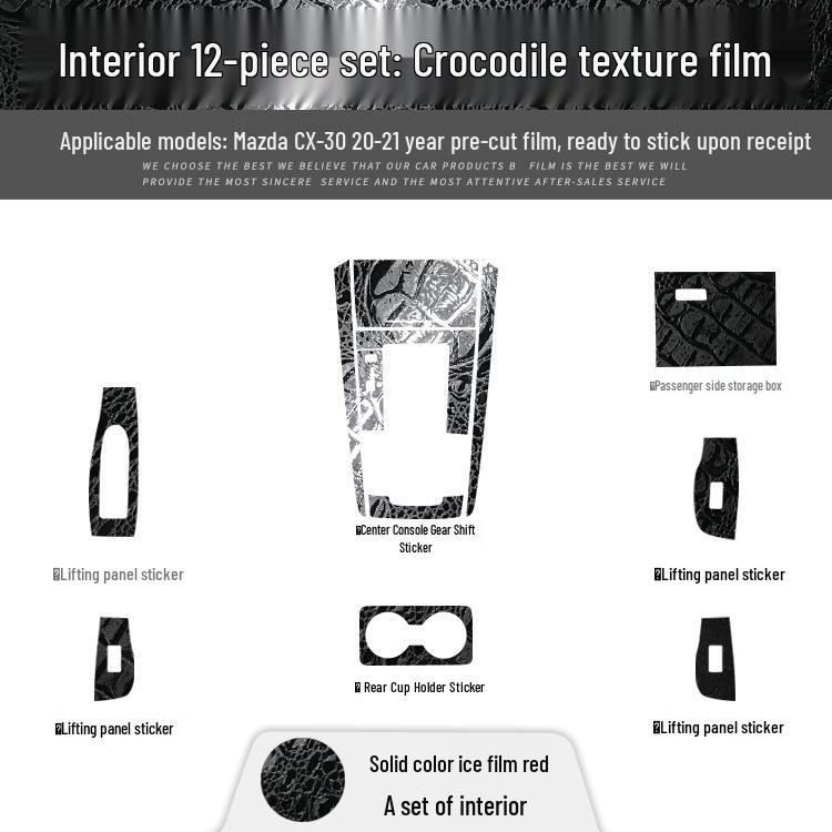 Mazda CX5/CX30 (17-21) Interior Carbon Fiber Sticker - Damage-Free Replacement