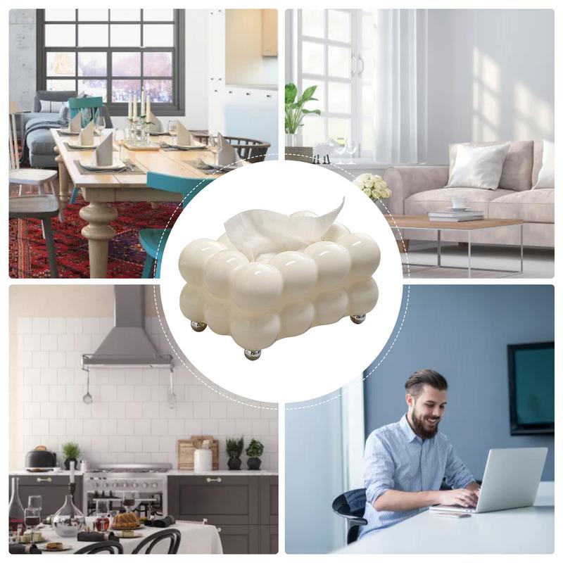 Cloud Design Tissue Boxes Storage Napkin Holder Paper Case Organizer Ornament Craft Desktop Tissue Holder Kitchen Tissue Box