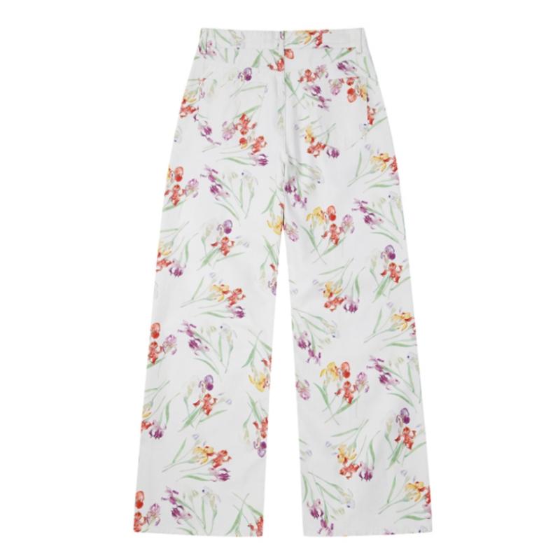  Benetton  Benetton Flower Patterned Cotton Pants 2s 4nfwde00b 901
