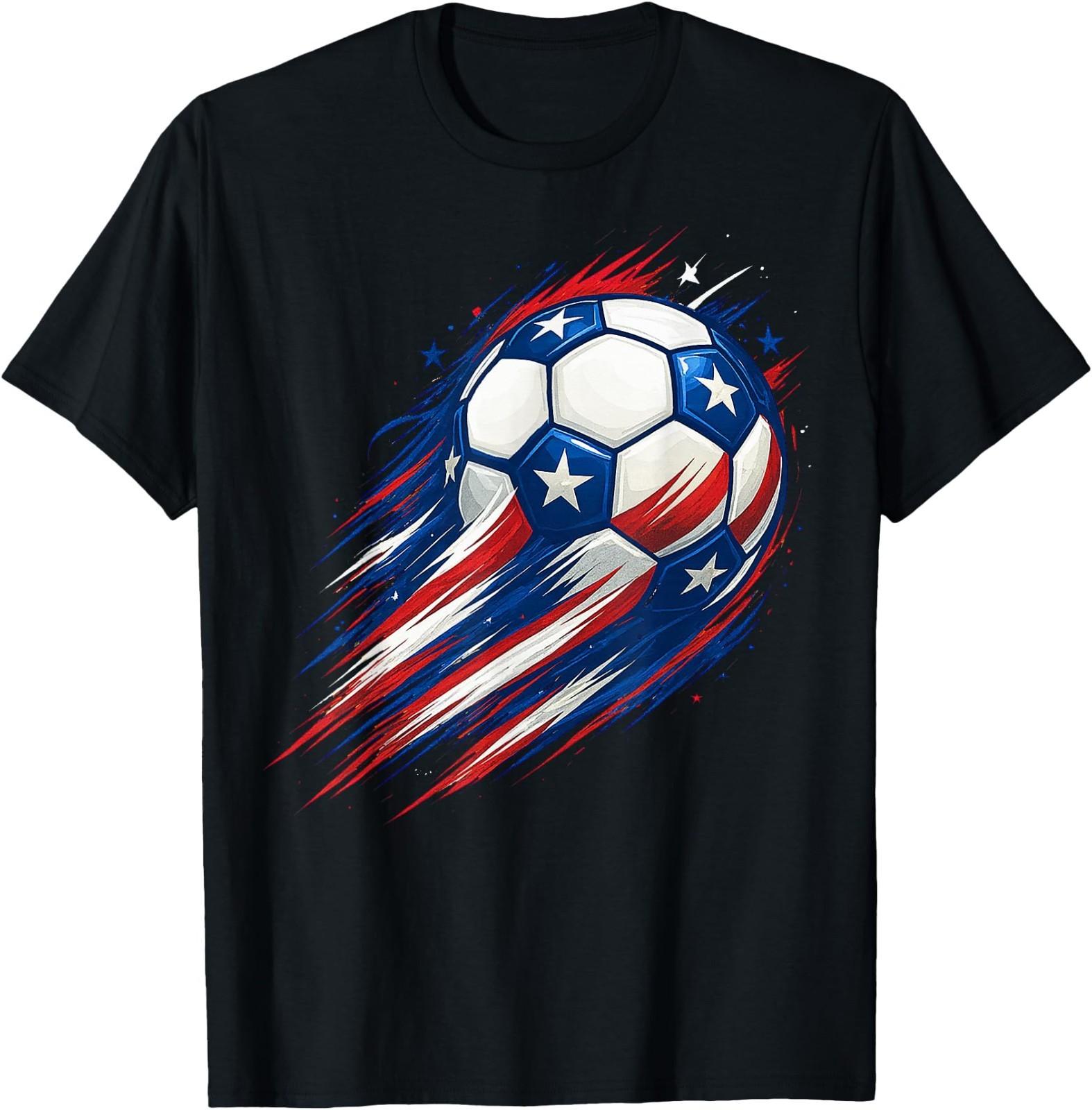 USA Flag Soccer T-Shirt S