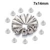 10/300PCS Metal Rivets Round Cone Spikes  Studs DIY Leather Handcraft Cool Punk Garment Nail DIY Shoes Clothing Accessories