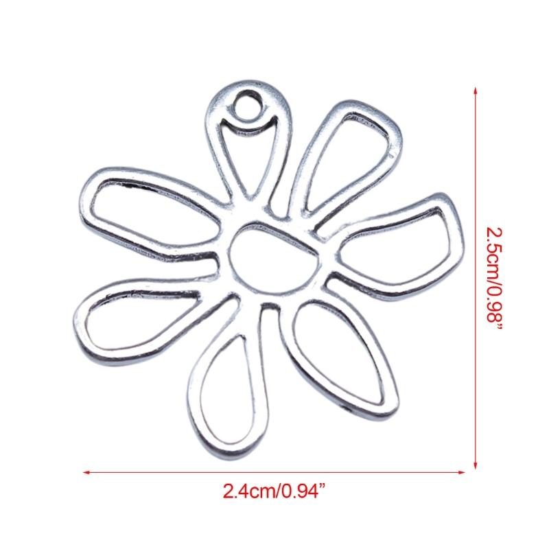 Hollow Flower Pendant DIY Necklace Bracelet Supplies for Necklace Jewelry Making