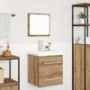 Bathroom Furniture Set 2 Pcs Artisan Oak Wood Based Material