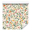 Wallpaper Small Flowers Cream and Light Gray for Living Room and Bedroom 50x1000