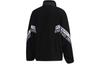 Adidas Velvet Jackets Men's Black Stand Collar Thickened GE0388