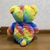 [USED] Build-A-Bear Peace Sign Rainbow Colored Flashy Teddy Bear Bear
