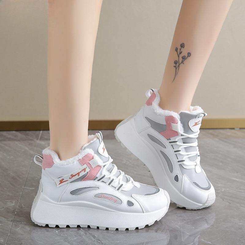 Damen Plüsch Schneestiefel Winter Designer Neu Kälteabweisend Warm Vulkanisierte Schuhe Outdoor Rutschfeste Plateau Lässige Sneakers Mujer 35-42