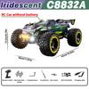 JJRC C8832A 1:10 RC Car 2.4G 4WD High-Speed With Light Large Electric Remote Control Crawler 4x4 Off-Road Vehicle Toy For Kid