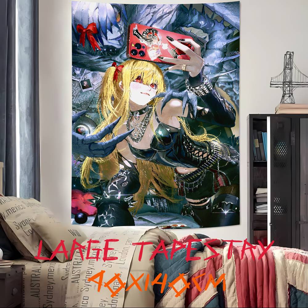 Cool Fashion Pretty Girl Misa Amane Tapestry Decoration Bedroom Dormitory Background Cloth Home Party Living Room Club Tapestry