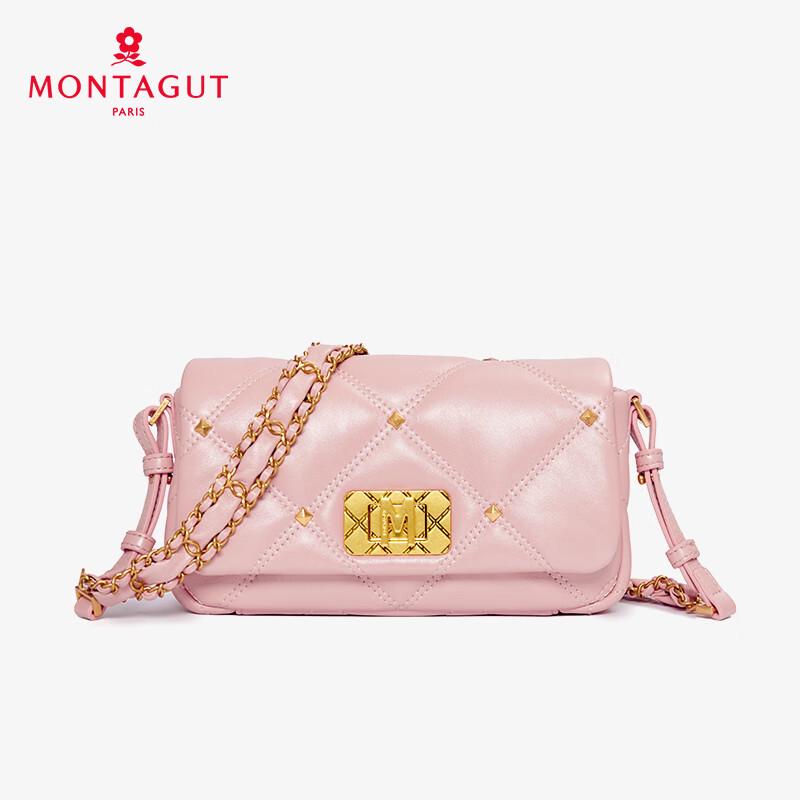 Montagut Lambskin Quilted Chain Crossbody Bag