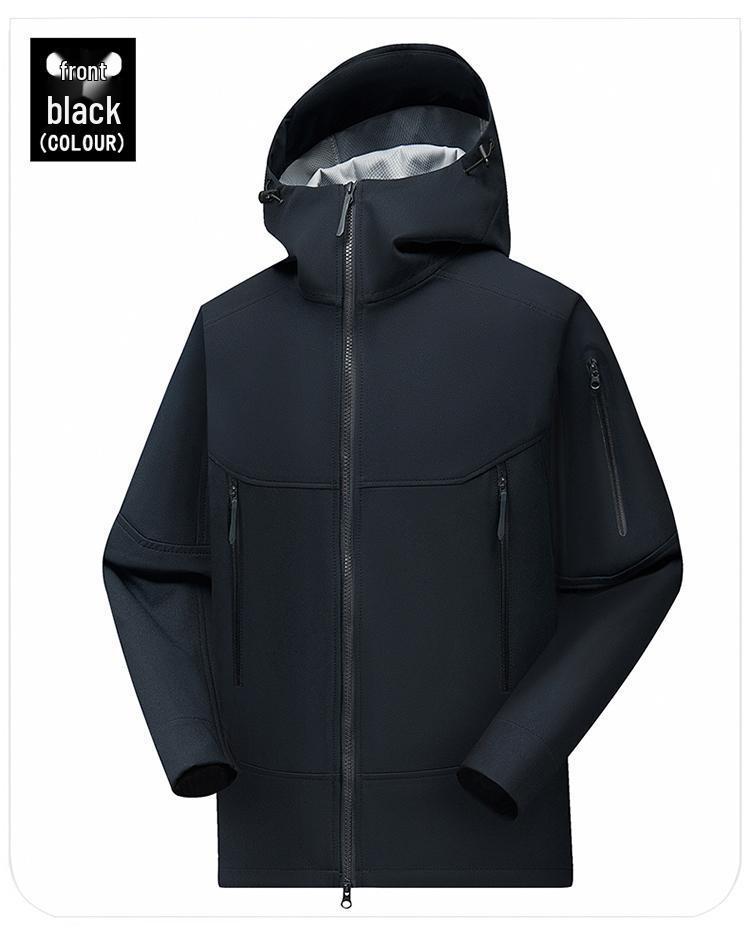 Men's Autumn Hooded Windbreaker: Korean Style, Versatile, Handsome, Youthful Workwear.