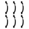 6pcs Wardrobe Handles Stylish Upgrades Rustproof Pulls Quick Installation Uprgades For Bedroom Cabinets Dresser Drawers
