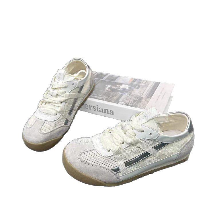 Mesh Breathable German Training Shoes Women's Summer New Retro Pink Soft Sole Soft Surface Running Forrest Gump Mesh Shoes