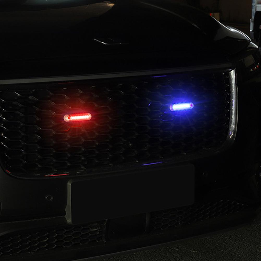 Lampe de poche LED solaire pour voiture, alarme de nuit, stroboscope, feu de circulation