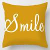 Fashionable Luxury Home Decoration Geometric Lines Abstract Style Ginkgo Leaf Print Pillow Cover Office Chair Cushion Cover