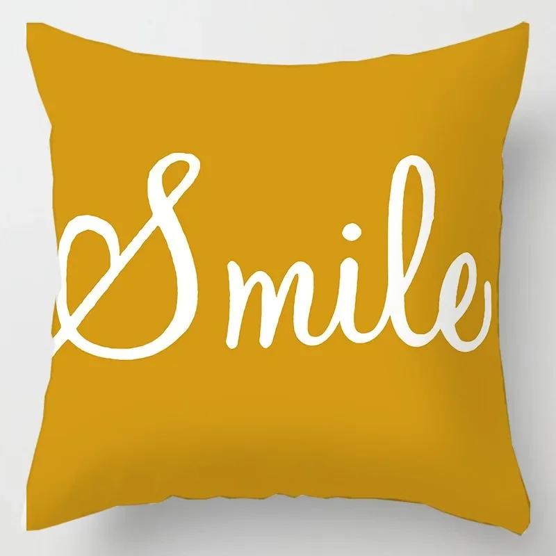 Fashionable Luxury Home Decoration Geometric Lines Abstract Style Ginkgo Leaf Print Pillow Cover Office Chair Cushion Cover