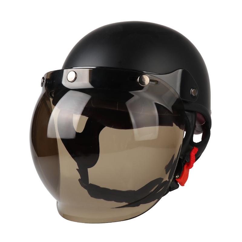 Motorcycle Helmet Bike Unisex Cycling Safety Protector Half Face Type Retro Vintage Ultralight Motorbike Helmet