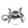 Foldable Camping Cooker  Burners Wind Resistant Flame 4 Leg Stability Compacts Portable Design for Outdoor Cooking