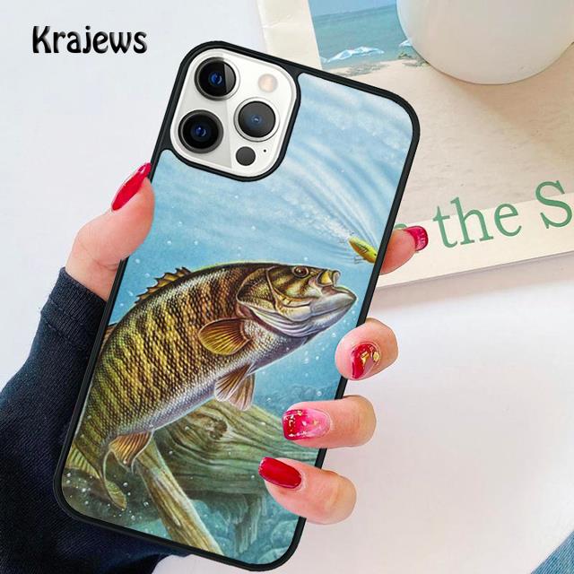 Bass FISHING FISH Soft Phone Case Cover For iPhone 17 Air 16 15 14 Plus 12 13 Pro Max Coque Shell Fundas