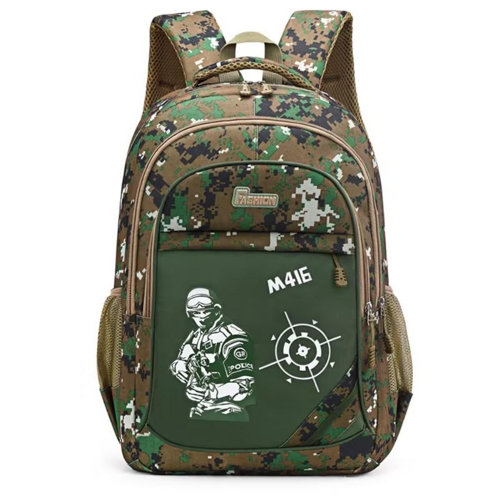 Large Capacity Men's Backpack Camouflage Outdoor Backpack Junior High School Student School Bag Leisure Travel Bag