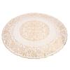 Round Tablecloth PVC Gold Stamping Waterproof Oil Proof Stain Resistant Wipeable Decorative Table