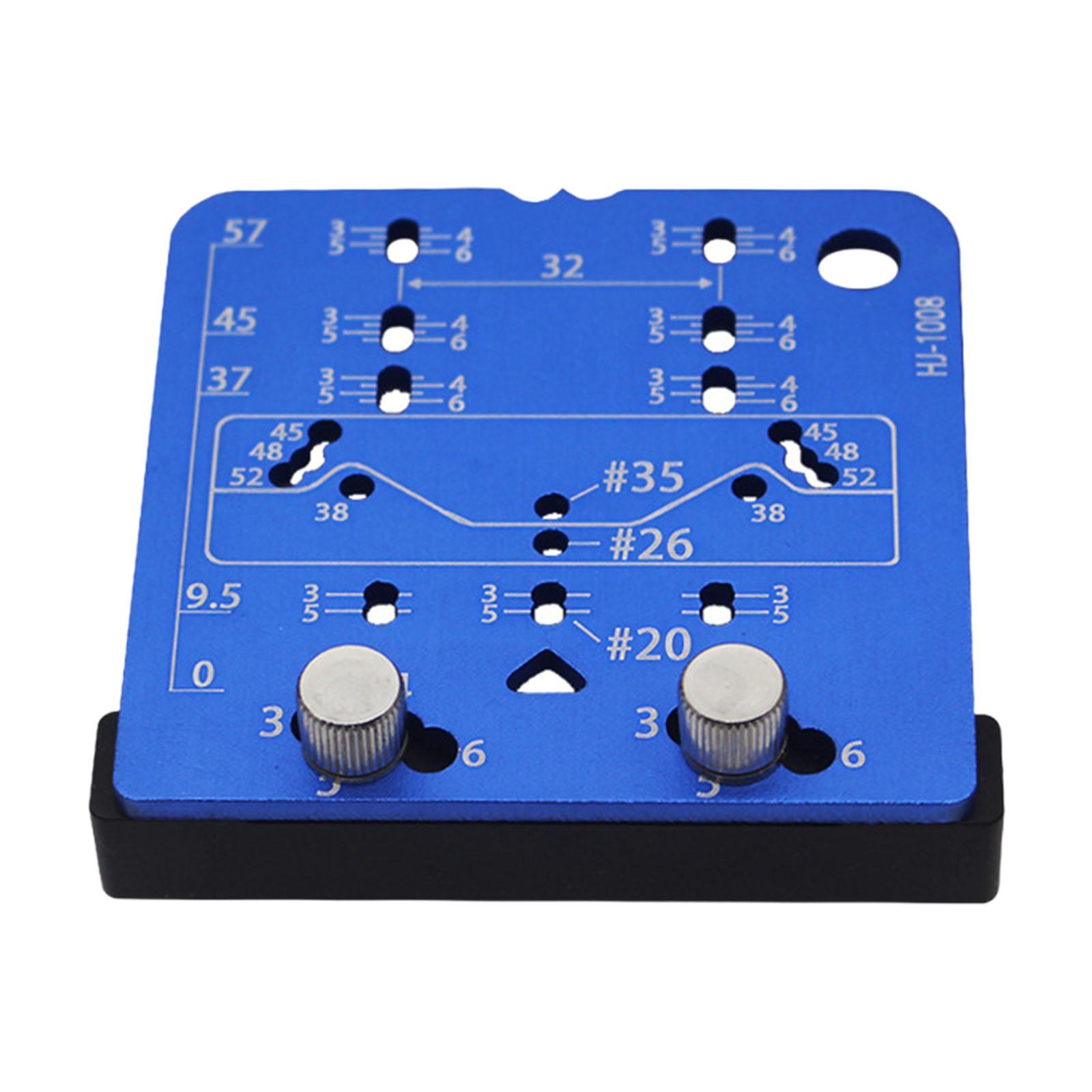 

Aluminum Hinge Hole Locator with Shelf Pin Guide for Woodworking Projects Accurate 35mm Hole Drilling Furniture Making 1