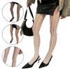 Elegant Fishnet Pantyhose High Elasticity Hollowed Textured Lace Tights for Ladies Aesthetic Patterned Mesh Stockings