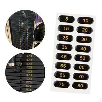 Ağırlık Yığını Etiketleri Etiketler Blok Etiketi Spor Salonu İçin Etiket Numarası