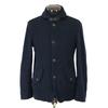 MIND BLOW Collar Belt Pique Soft Jacket Men L Navy Coat Jumper cBH542