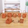 Handmade Imitation Rattan Picnic & Gift Basket with Iron Art Elements