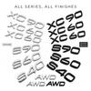 3D ABS Rear Trunk Letters Emblem For XC90 XC60 XC40 S90 S60 S40 AWD Car Styling Badge Chrome Black Sticker Accessories