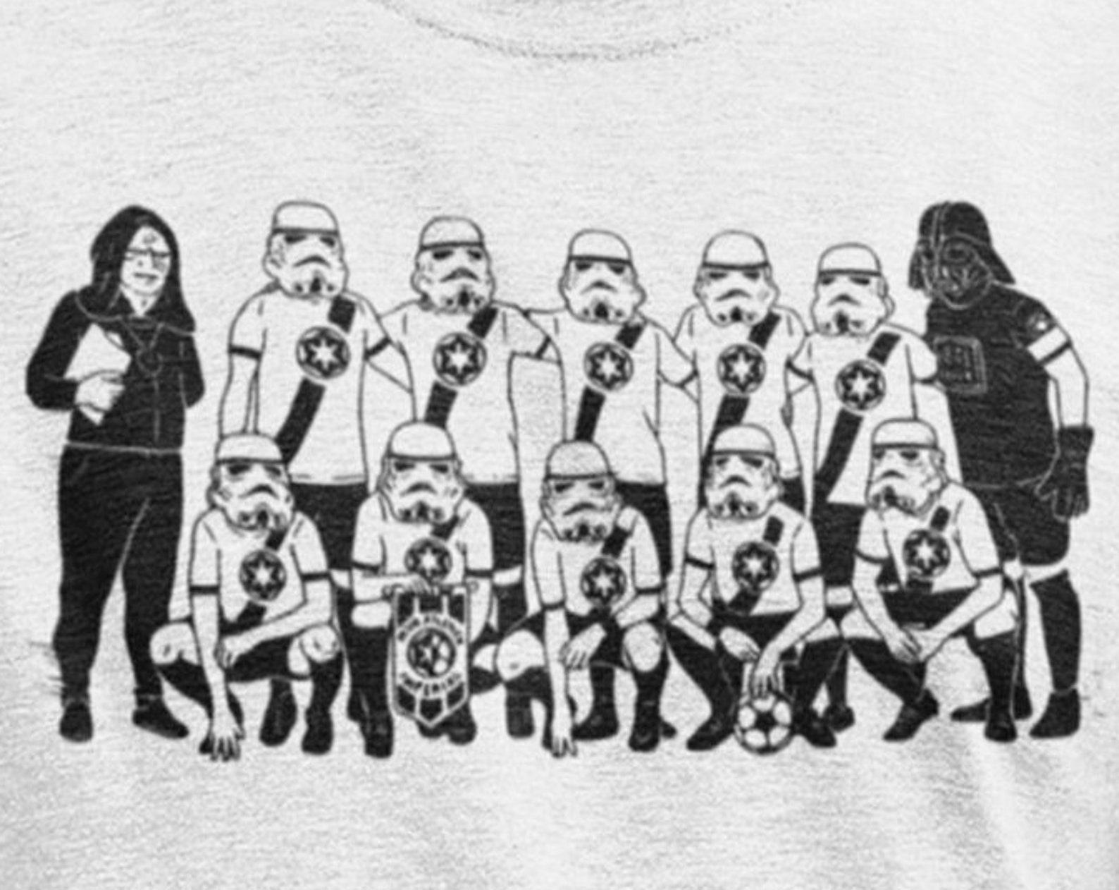 Star Wars Villain Soccer Team, Darth Vader T-shirt, Star Wars shirt, Storm Trooper outfit tee, StormTrooper darth vader Shirt, Soccer Shirt XL
