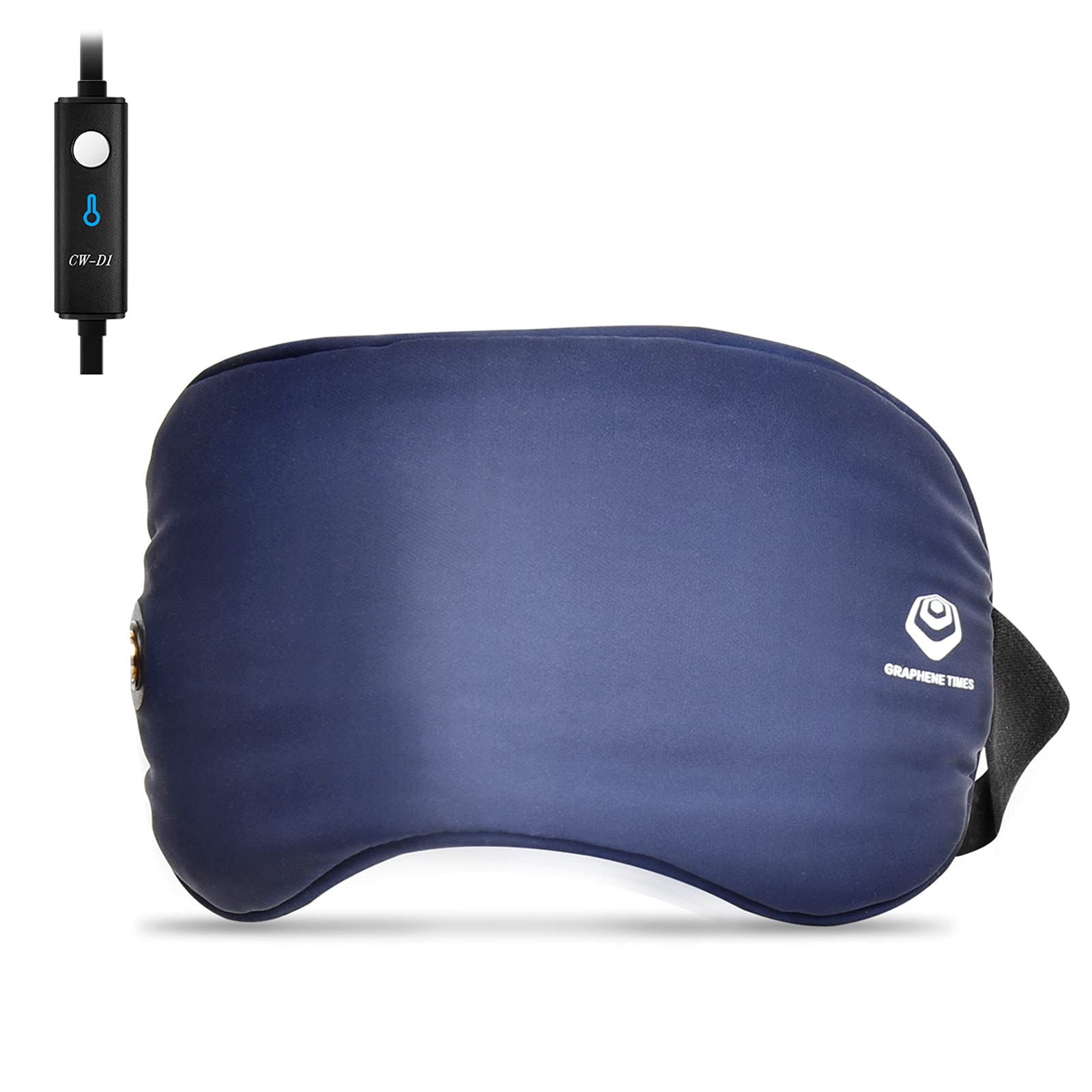 

Graphene Heating Eye Pure USB 3 Temperature Automatic Adjustable Soft Perfect for Restful and Business GRAPHENE Blue Mask, Silk, Powered, Settings, синий