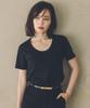 Anuans Silk Touch Cotton U-Neck T-shirt available black pink beige.