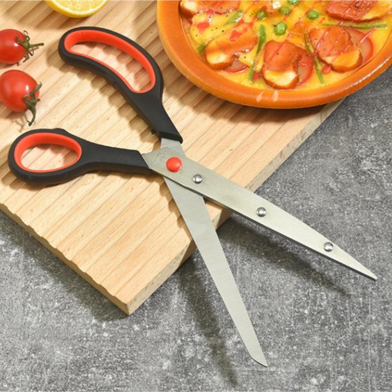 Detachable Pizza Scissors Knife With Protective Server Stainless Steel Pizza Cutter Slicer Scallion Cutter Kitchen Accessories