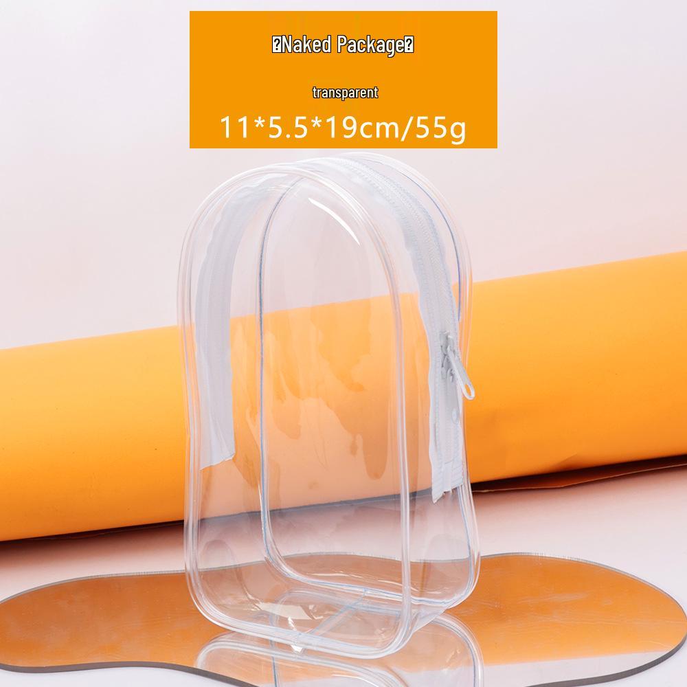 19cm Transparent Doll Stroller Bag - Fashionable, Waterproof PVC, Dustproof, Display Bag for Blind Box Dolls.