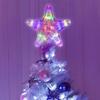 Christmas Tree Top Star LED Light Lamp Christmas Decorations For Home Xmas Tree Ornaments Navidad New Year 2025 Natal Noel