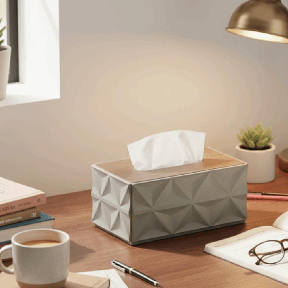 Multi-Functional Napkin Holder Elegant Napkin Paper Case Decorative Desktop Paper Box Living Room