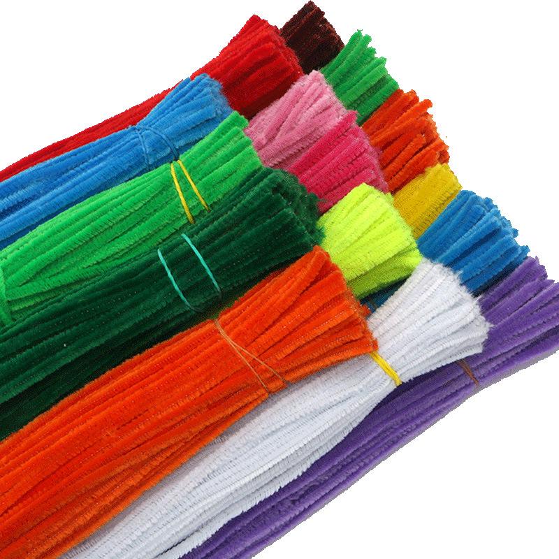 Chenille Stem Bouquet DIY Kit: Children's Handmade Encrypted Fuzzy Sticks In Macaron Colors