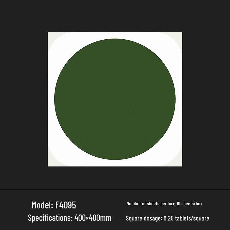 400x400 Zelená francouzská retro dlaždice s malým květinovým vzorem pro kuchyň, koupelnu, balkon a podlahu