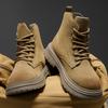 Men's Boots Outdoor Sports Motorcycle Boots Martin Boots, Khaki, Brown