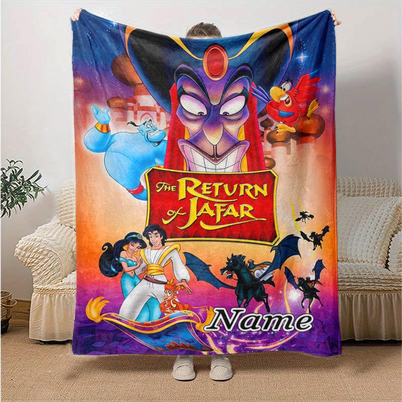 Custom 1pc Princesses Gather Around Castle Blanket, Soft And Comfortable Blanket, Casual Warm, Camping Travel Blanket, Birthday Gift Q910207